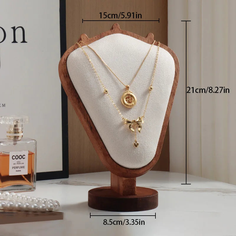Présentoir de Comptoir Collier Métal Velours