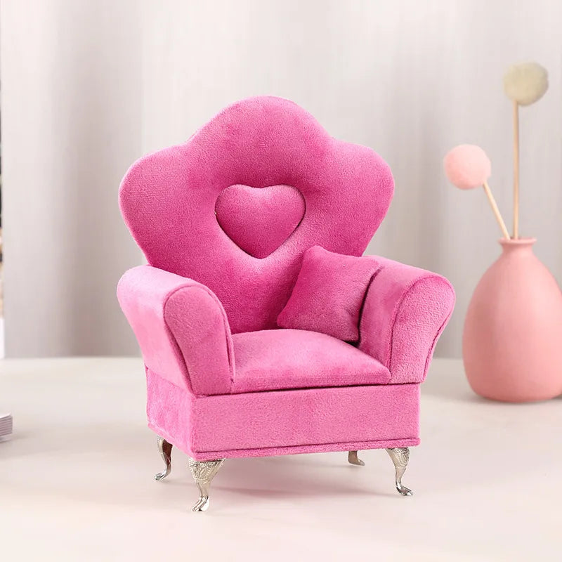 Boîte Bijoux Velours Canapé Décoratif Femme