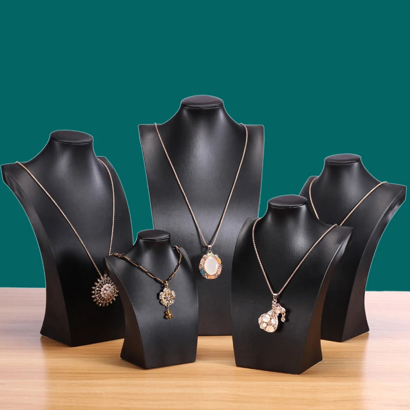 Buste Collier Plastique Présentoir Vitrine