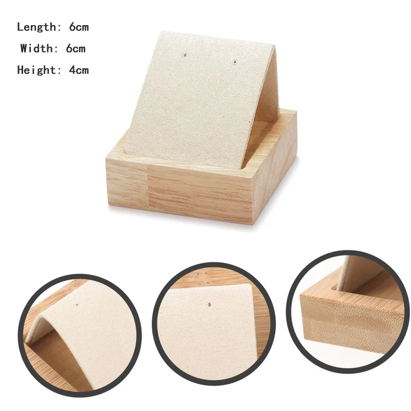 Présentoir Boucle d'oreille Bois Velours Multi-Positions