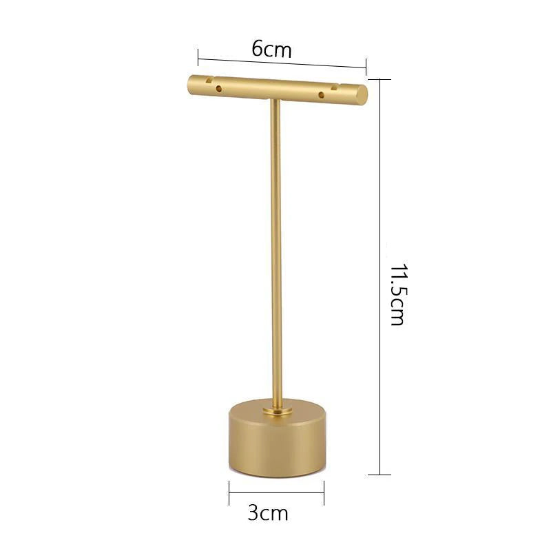 Présentoir Bijoux Métal Vert Doré Modulaire
