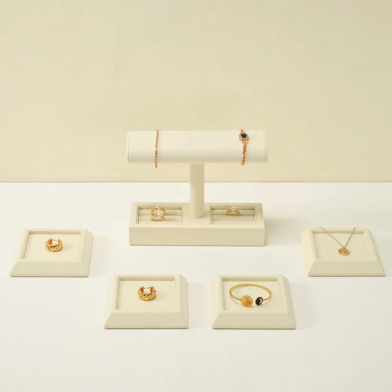 Plateau Microfibre Organisateur Bijoux Vitrine