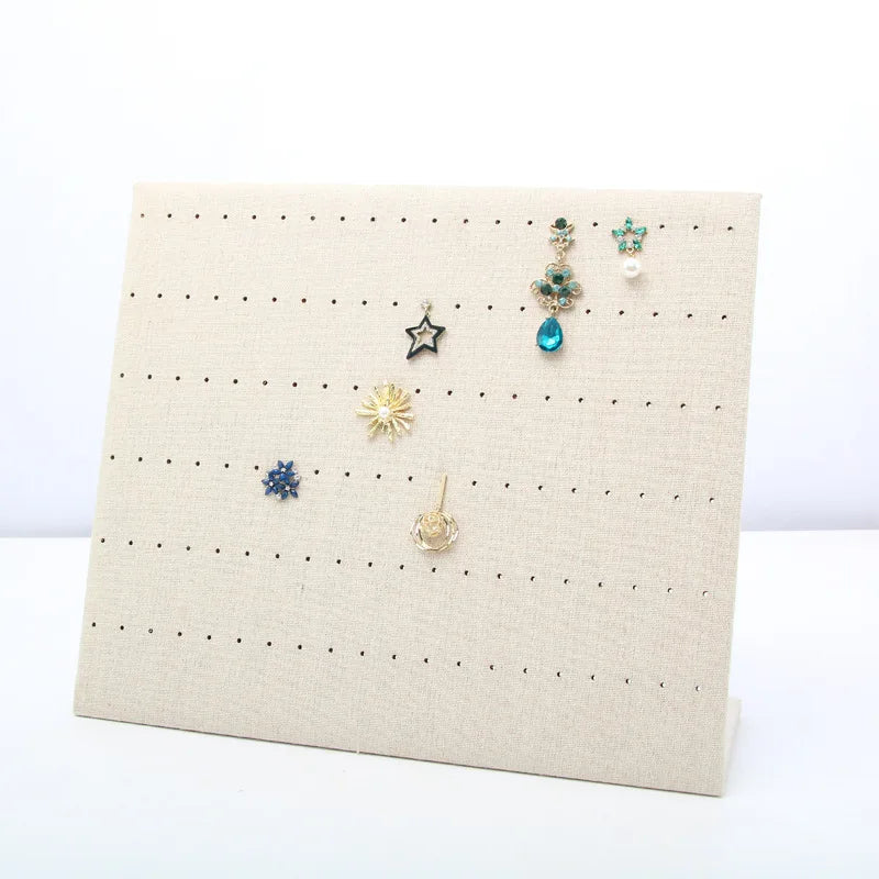 Présentoir Boucles d'Oreilles Velours Panneau Crochets