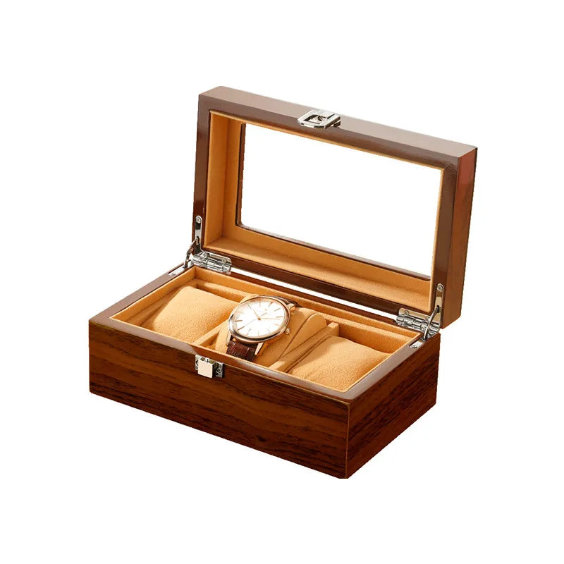 Boîte Montre Bois Luxe 3 Emplacements