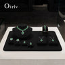 Présentoir Bijoux Velours Noir Buste Modulable
