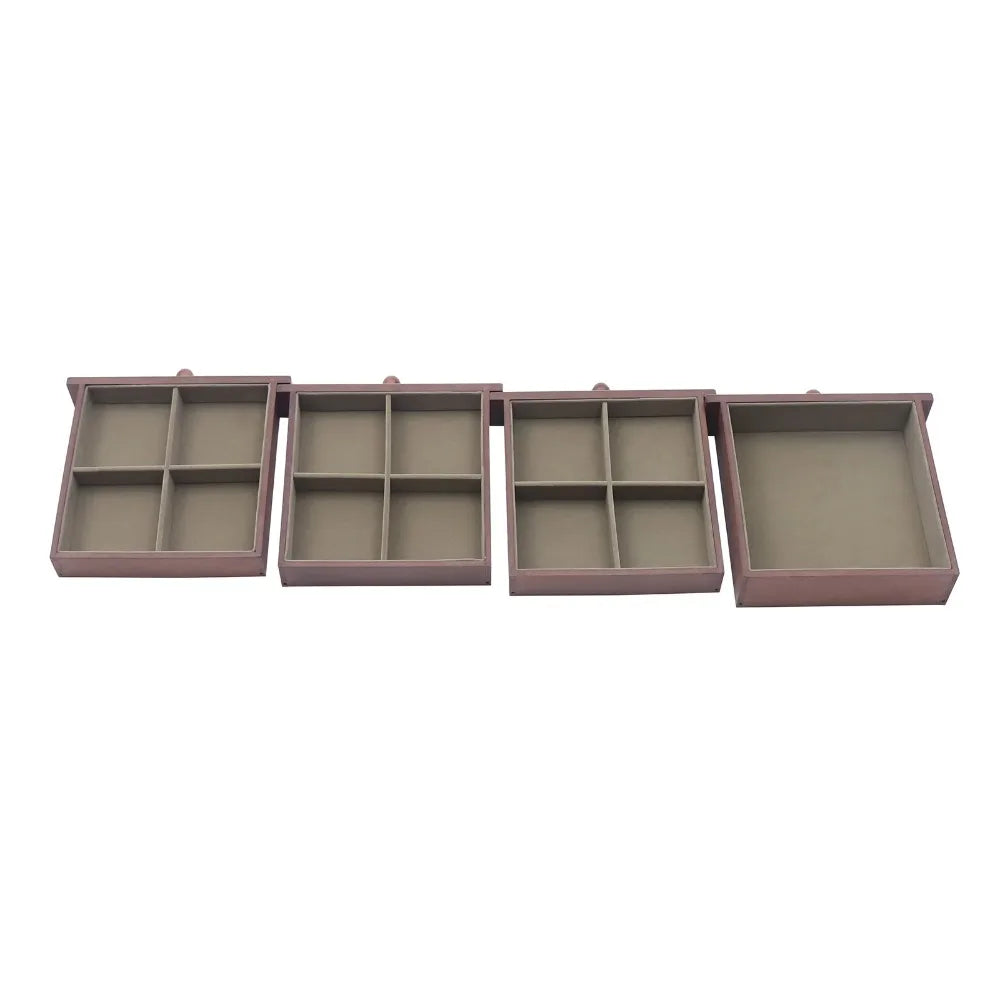 Boîte à Bijoux Bois Vintage Modulable Luxe