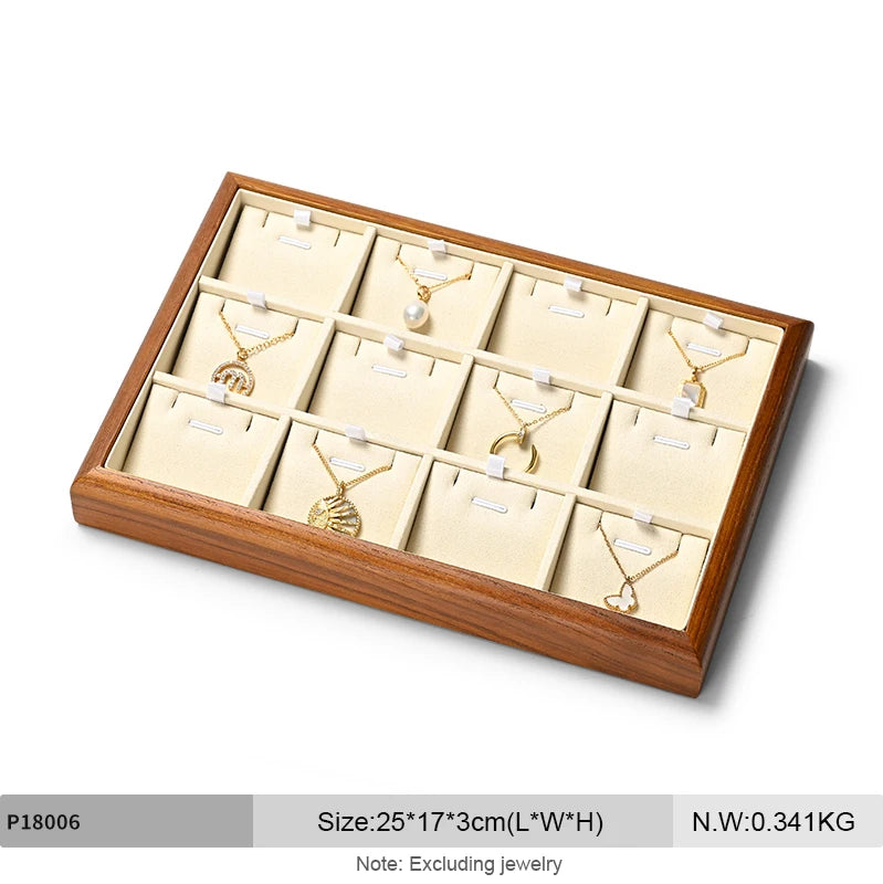 Boîte Bijoux Bois Multi-Compartiments Vitrine