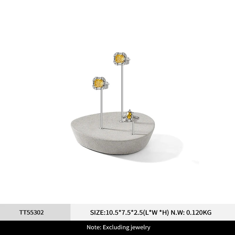 Présentoir Bague Cuir Luxe Comptoir Vitrine