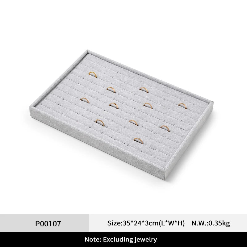 Plateau Bijoux Velours Empilable Doux Tendance