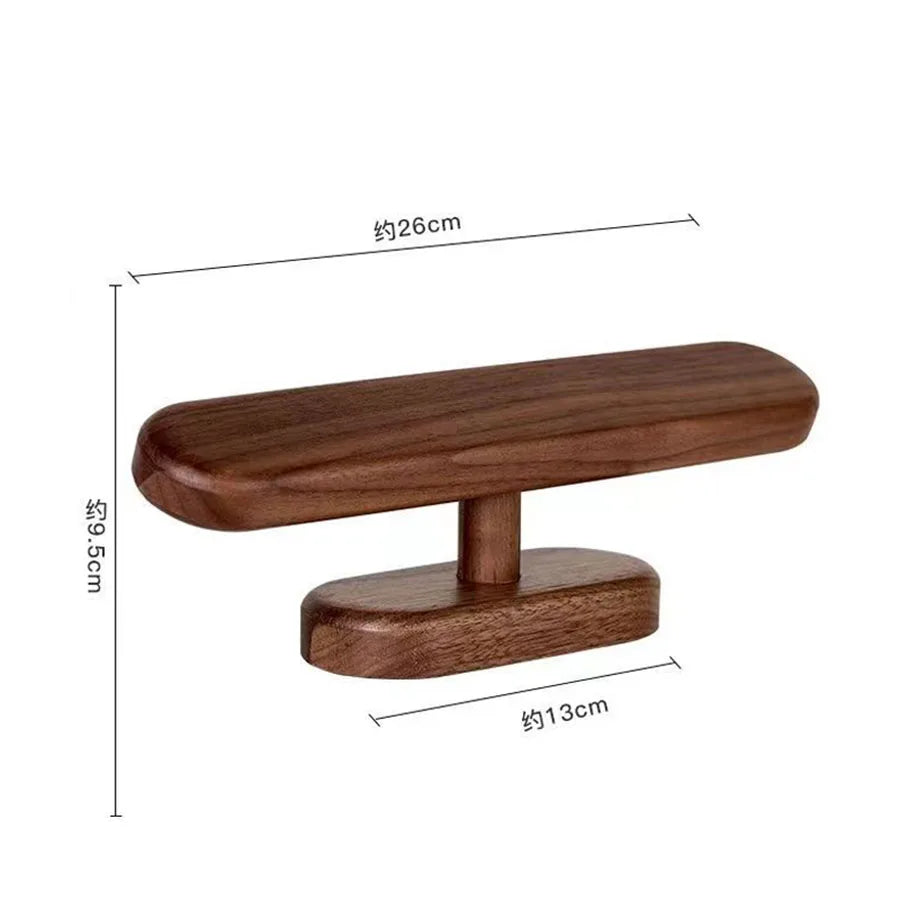 Présentoir Bijoux Bois Noyer Montre Comptoir