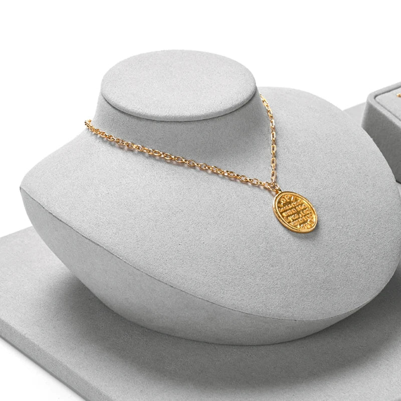 Présentoir Bijoux Daim Gris Modulable Vitrine