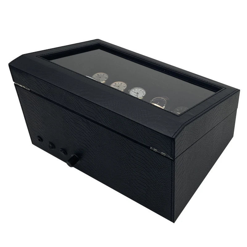 Coffre Fort Montre Bois 6 Remontoirs Rotatif