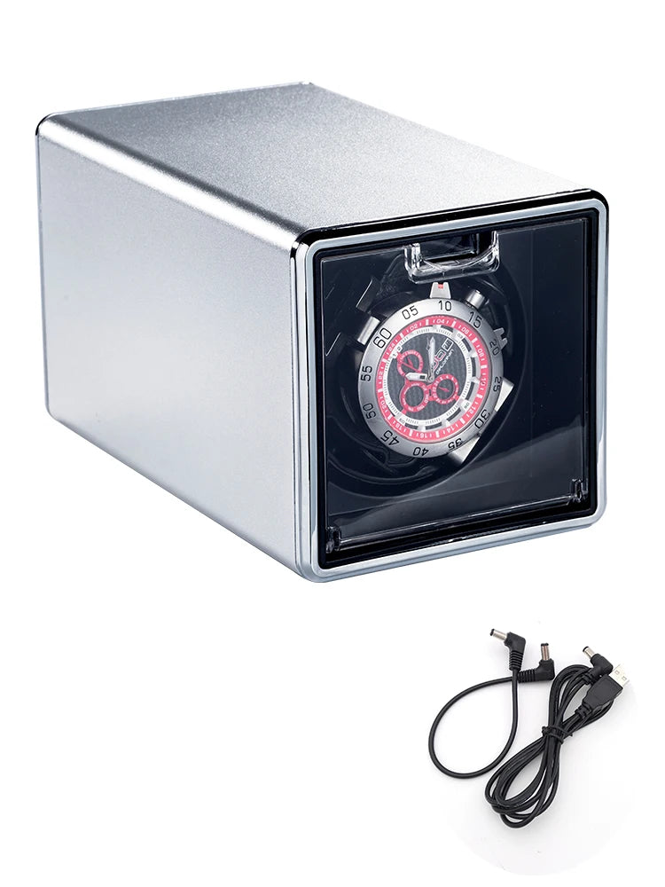 Remontoir Montre Métal Cuir USB Batterie