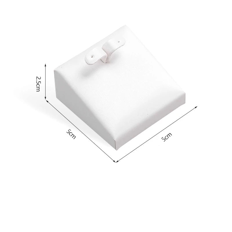 Présentoir Bijoux Cuir Blanc Multifonction