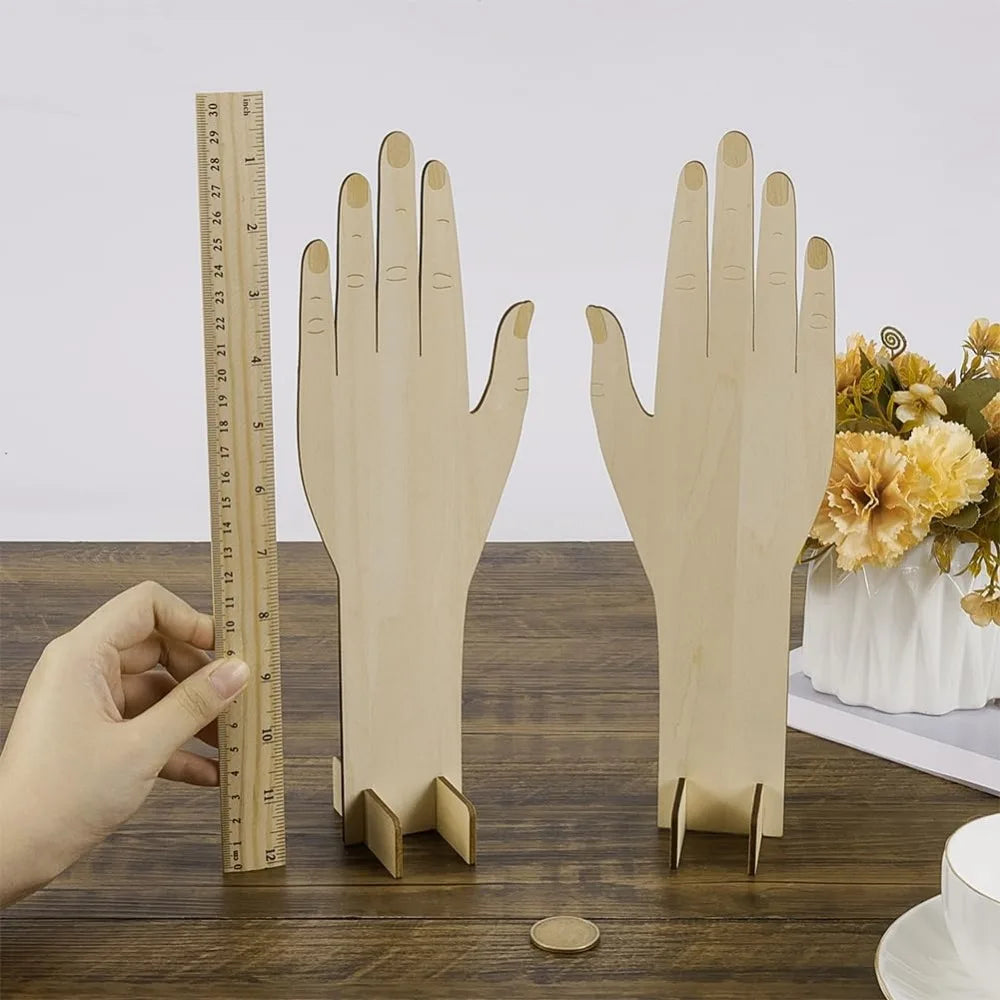 Présentoir Gants Bois Forme Main