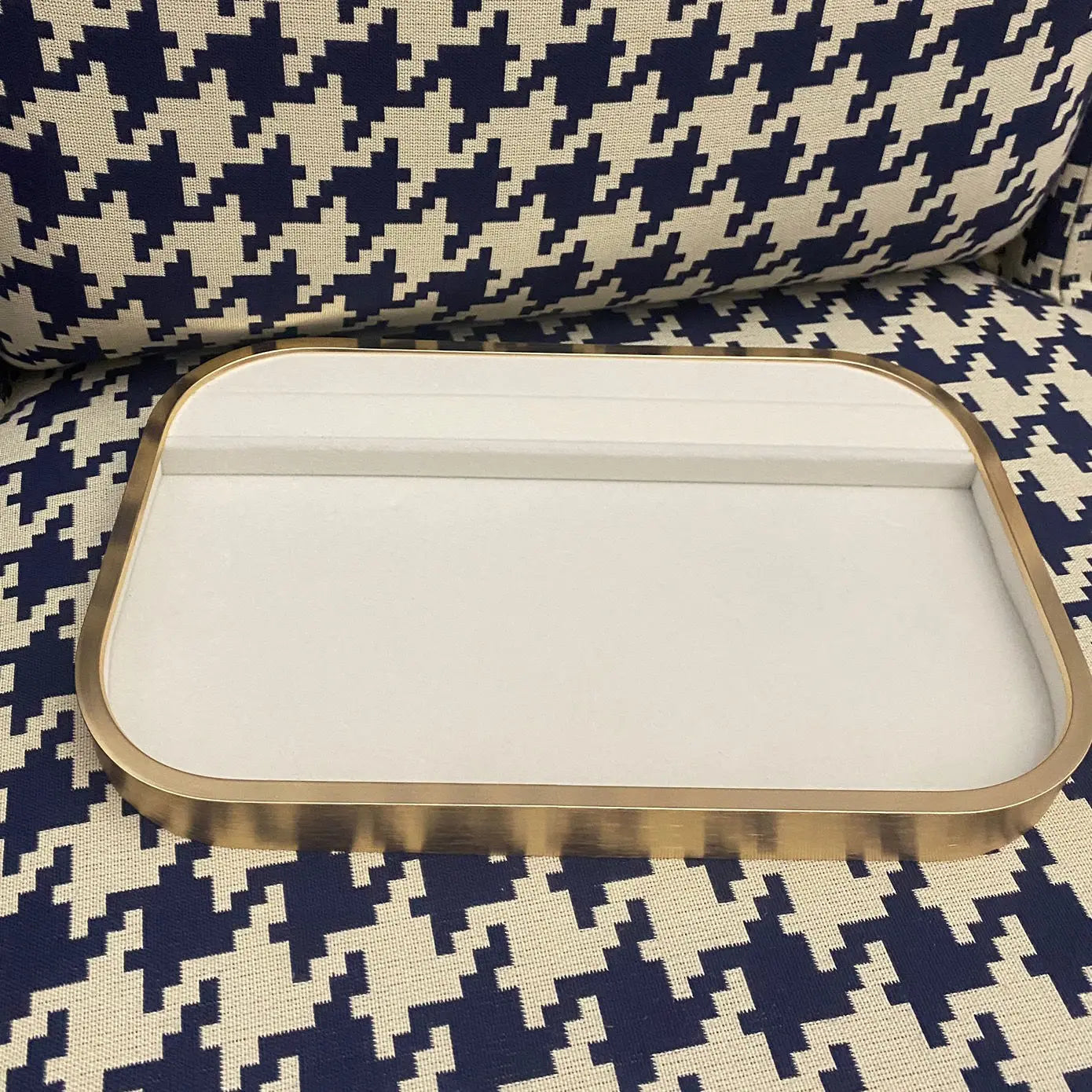 Plateau Bijoux Métal Blanc Modulable Vitrine