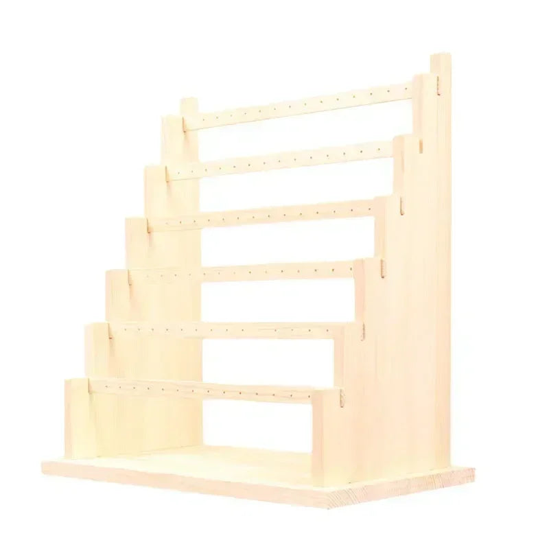 Présentoir Boucle d'Oreille Bois Massif Vitrine