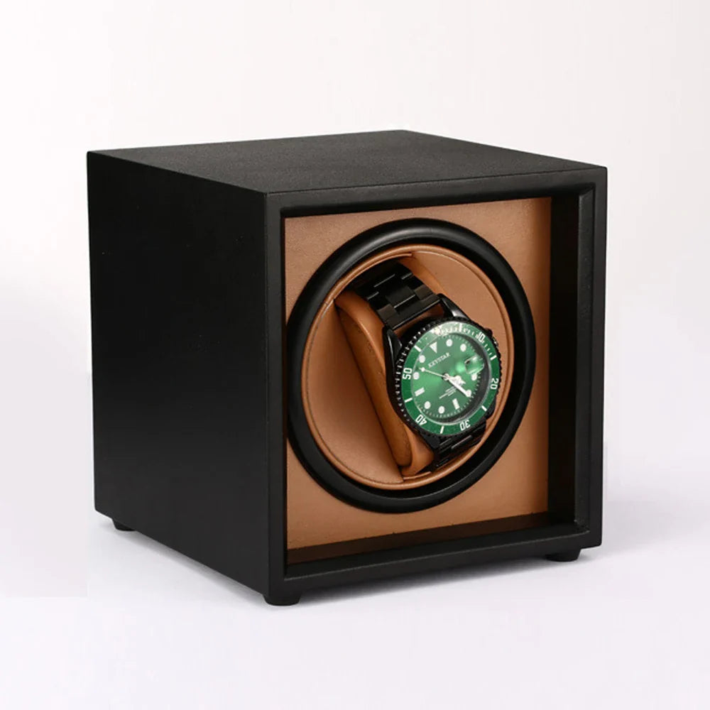Remontoir Montre Bois Compact Luxe Écrin