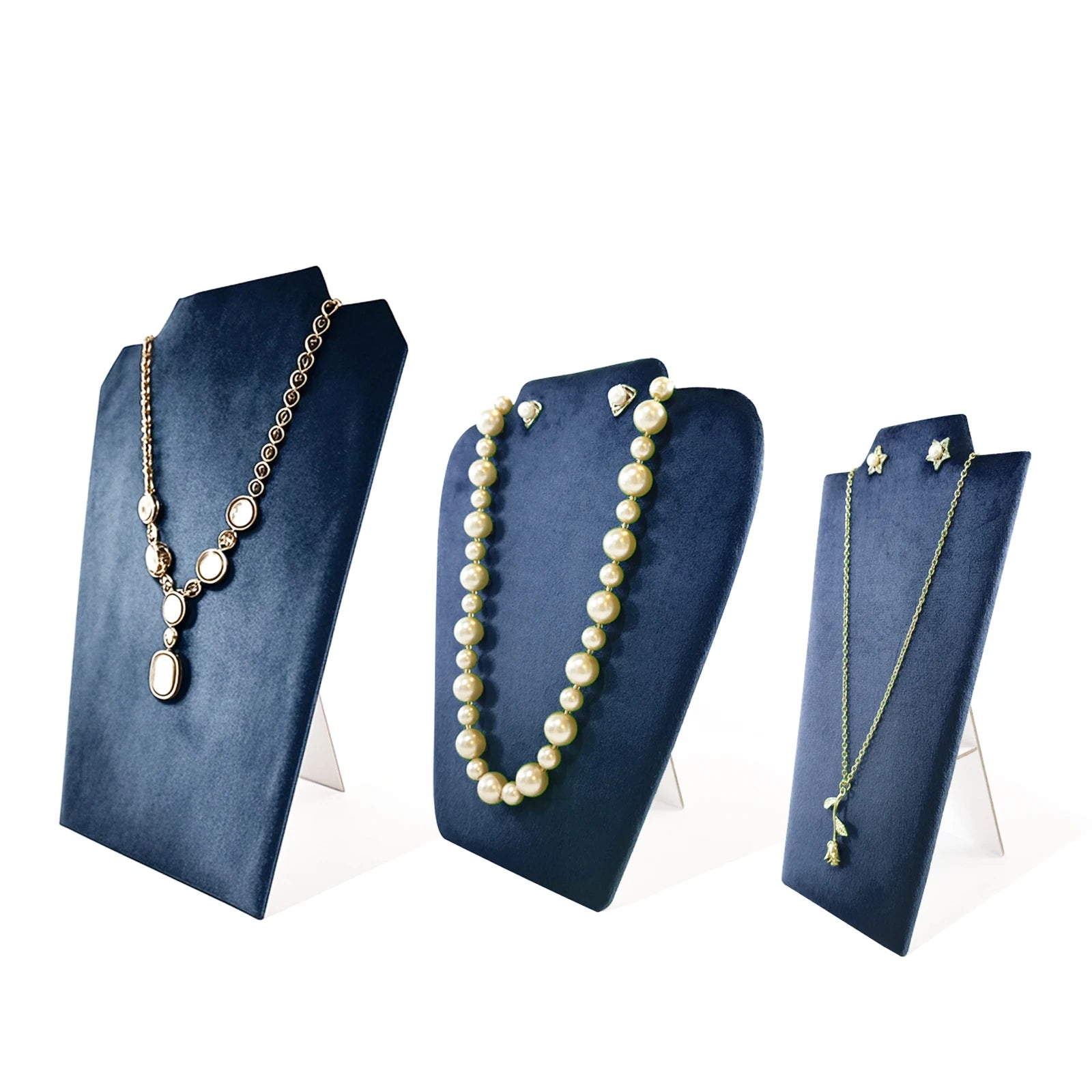 Présentoir Collier Velours Plat Multicolore