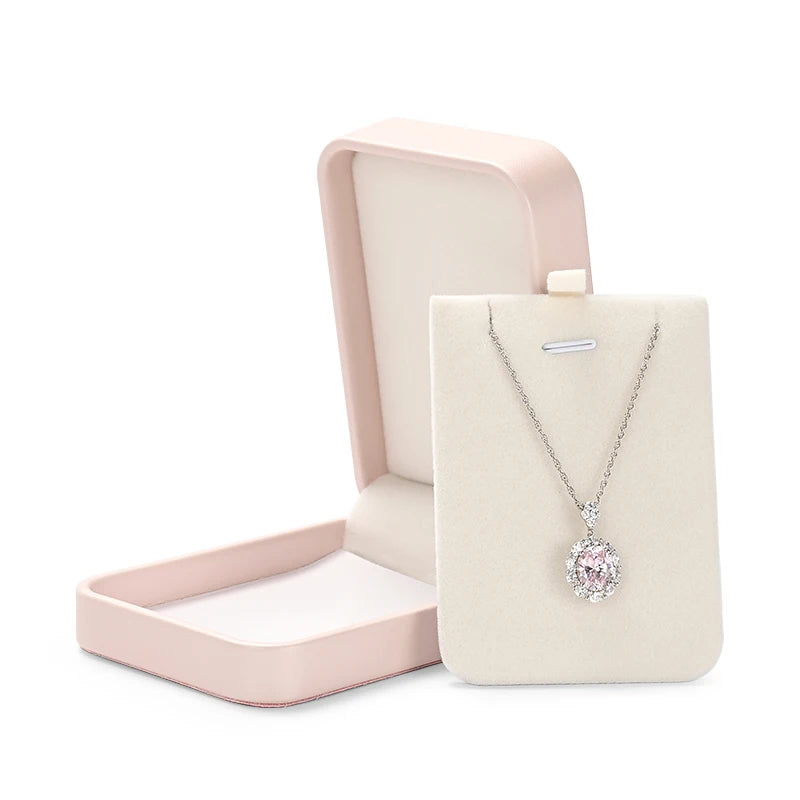 Boite Bijoux Cuir Rose Coffret Bague Collier