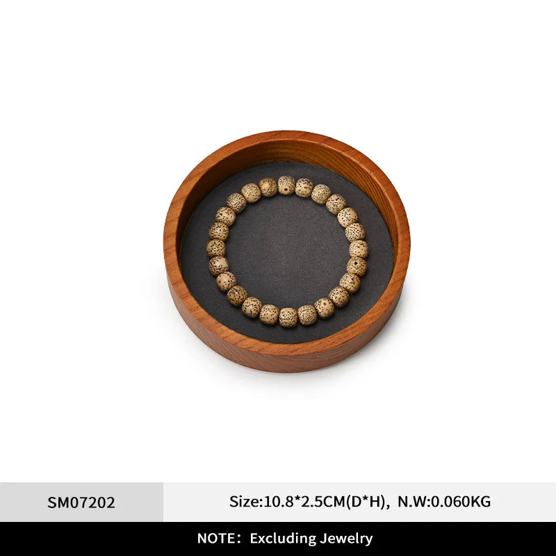 Plateau Bracelets Bois Massif Noyer
