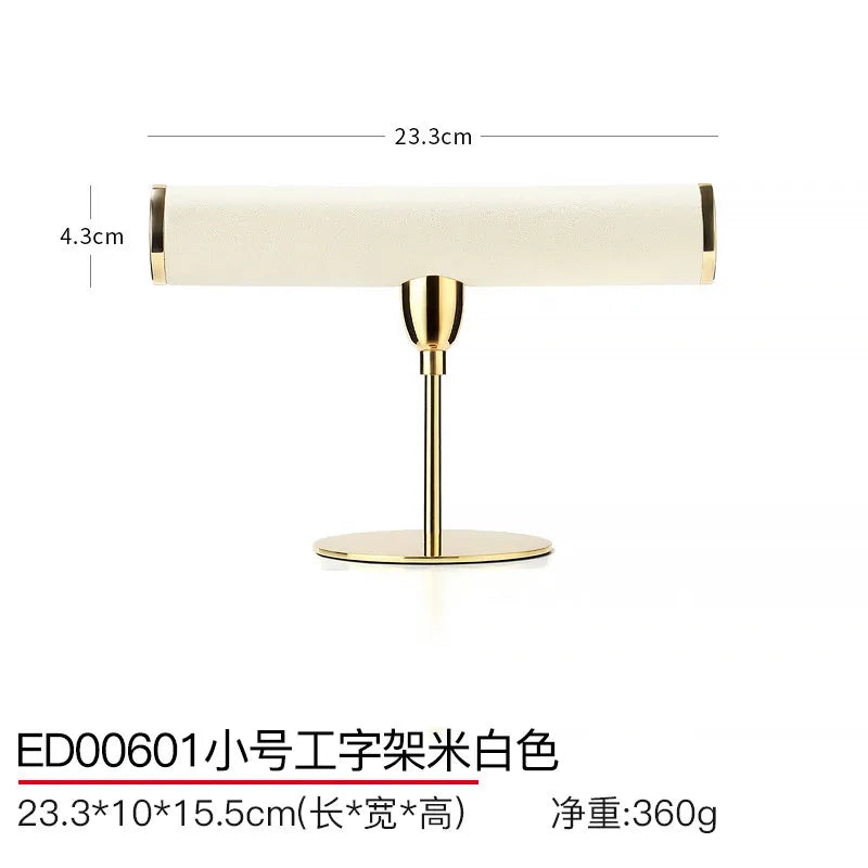 Plateaux Velours Beige Bijoux Multi-Compartiments Vitrine