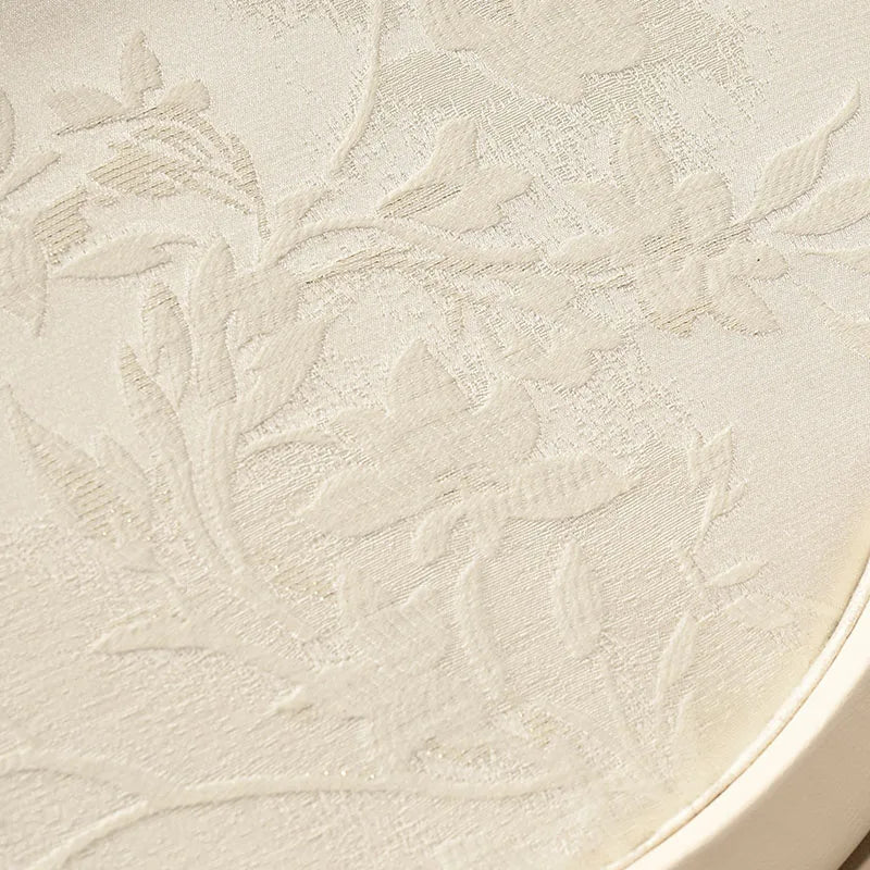 Plateau Bijoux Velours Beige Style Chinois