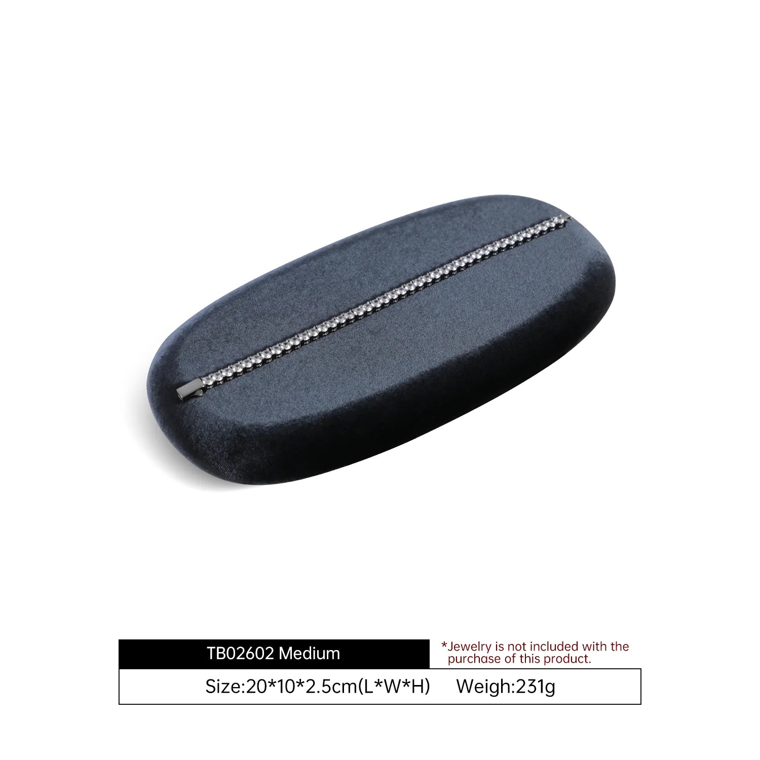 Plateau Bijoux Velours Multi-Compartiments Organisateur