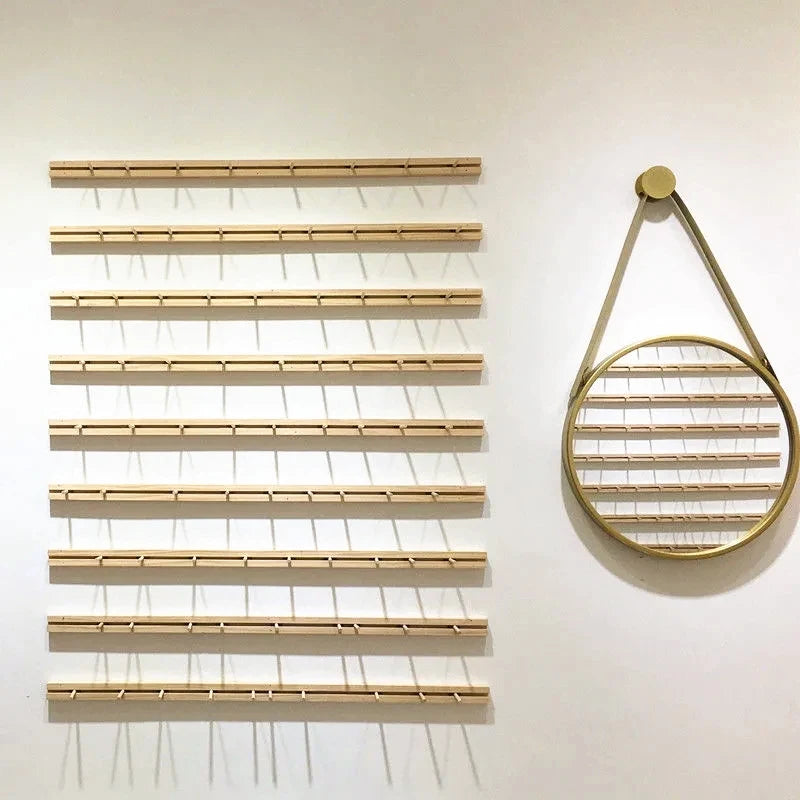 Porte Bijoux Bois Naturel Mural Décoration