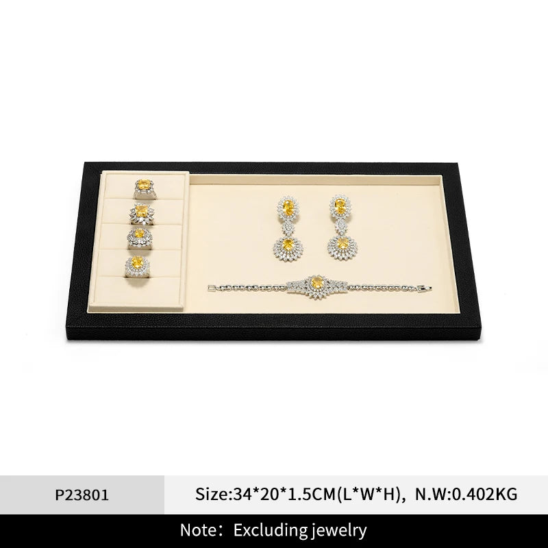 Plateau Bijoux Cuir Véritable Haut de Gamme