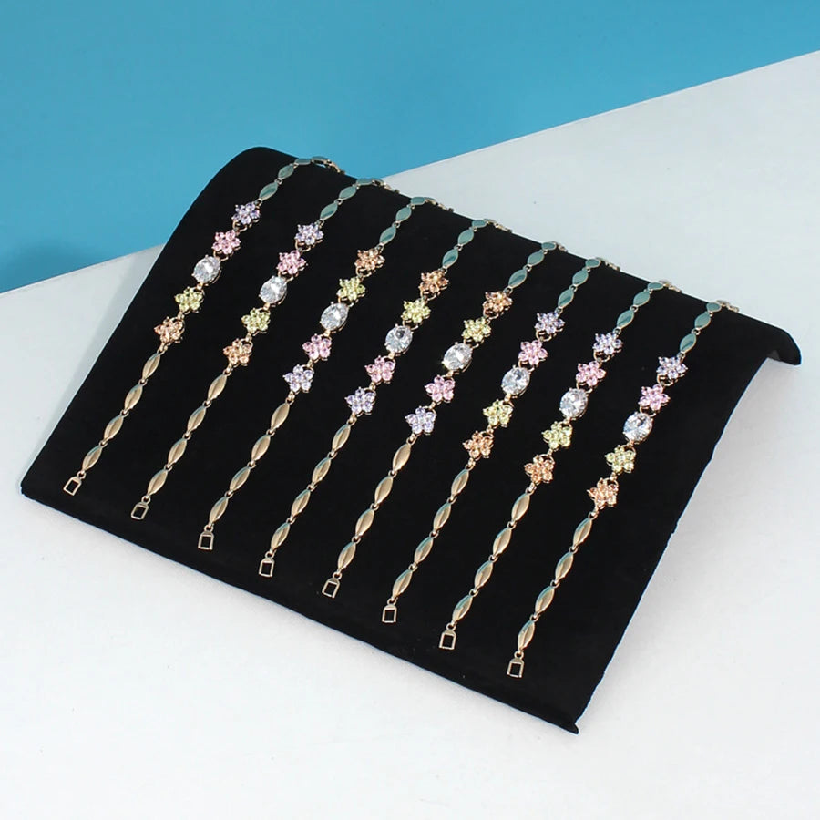Présentoir Collier Vitrine Velours Noir Premium