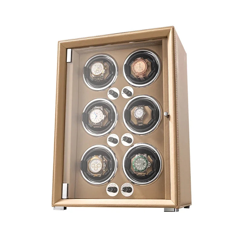 Coffre Fort Montre Cuir Remontoir Multi Emplacements