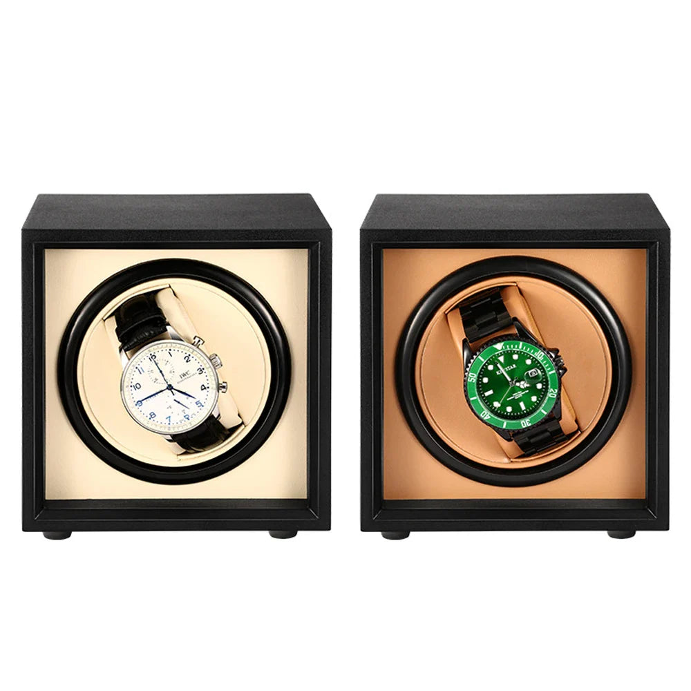 Remontoir Montre Bois Compact Luxe Écrin