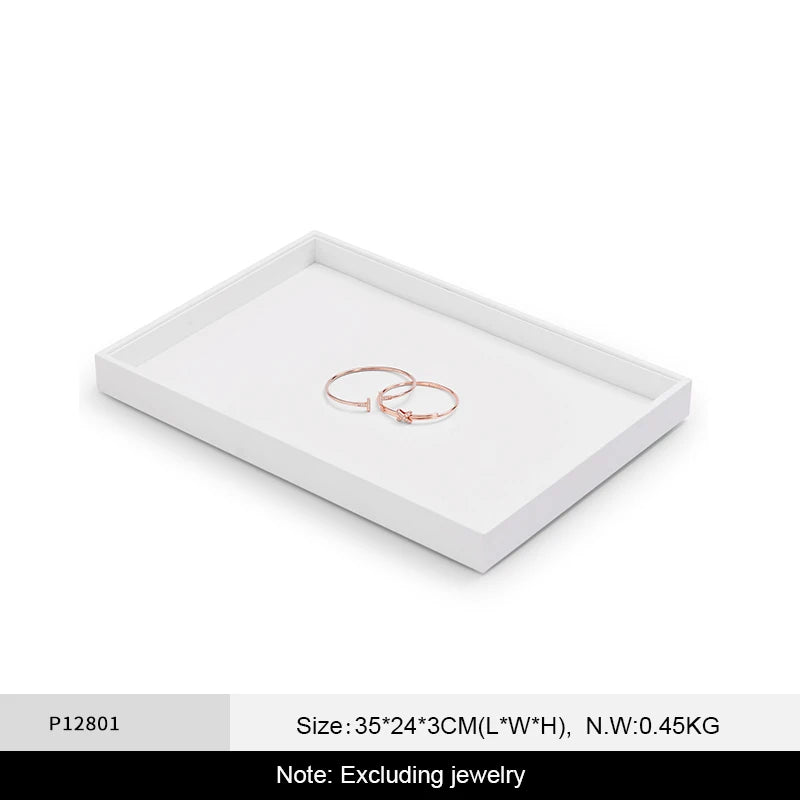 Plateau Bijoux Cuir Empilable Tiroir Vitrine