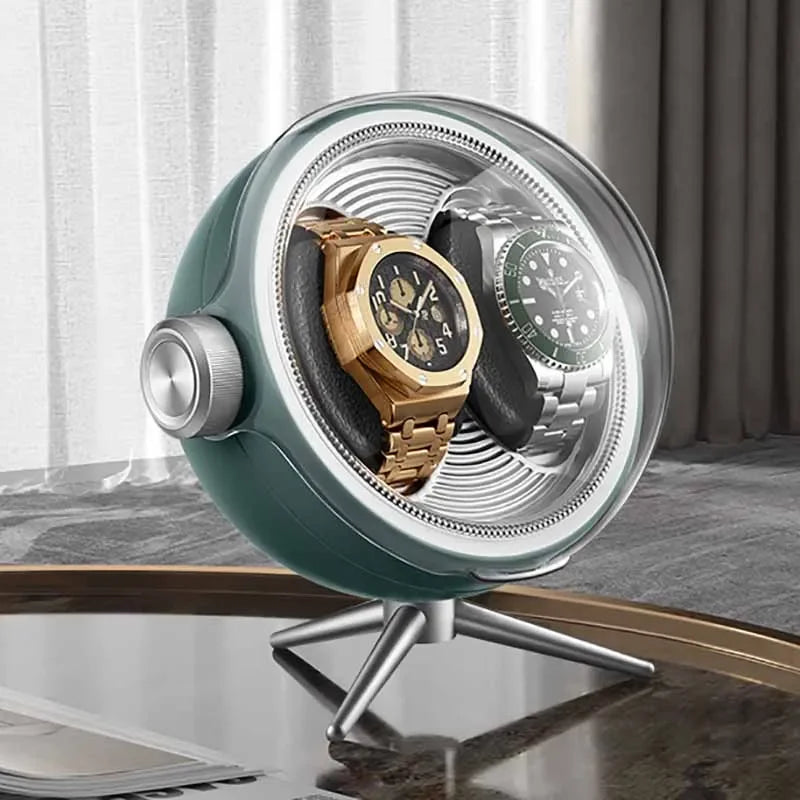Remontoir Montre Acrylique LED Silencieux Anti-Magnétique