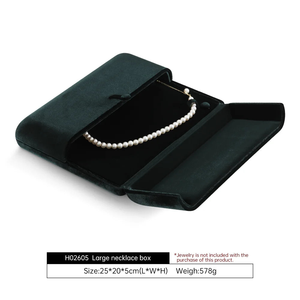 Boîte Collier Velours Pendentif Grande Présentation