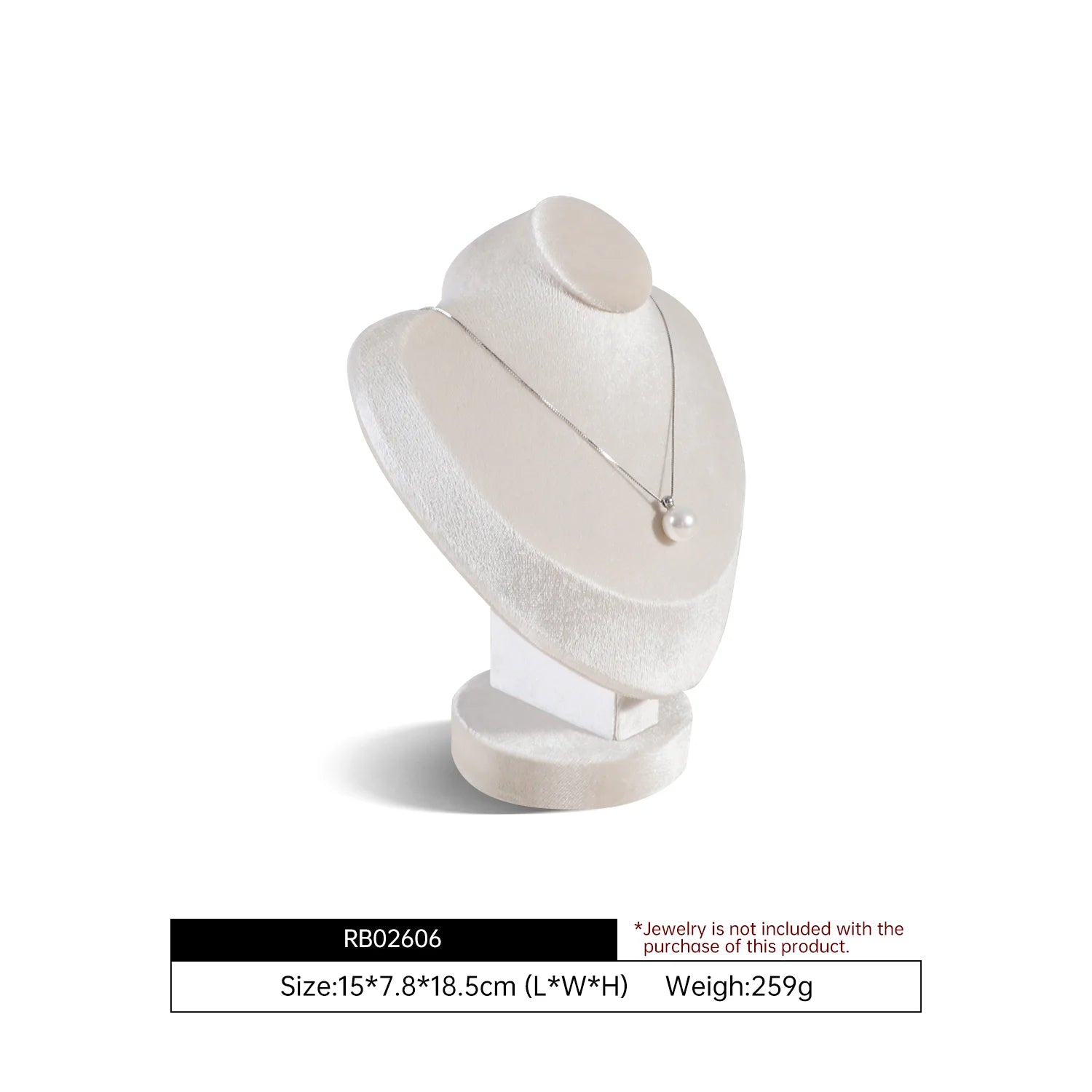 Buste Bijoux Velours Mannequin Vitrine Pendentif