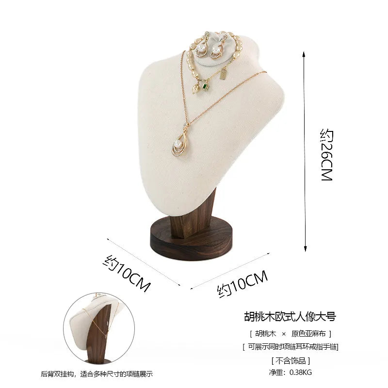 Présentoir Bijoux Bois Lin Royal Boutique