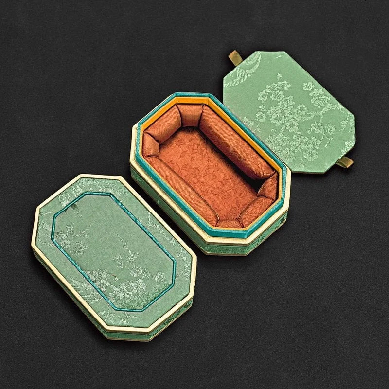 Boîte Bijoux Velours Brocart Mini Chic