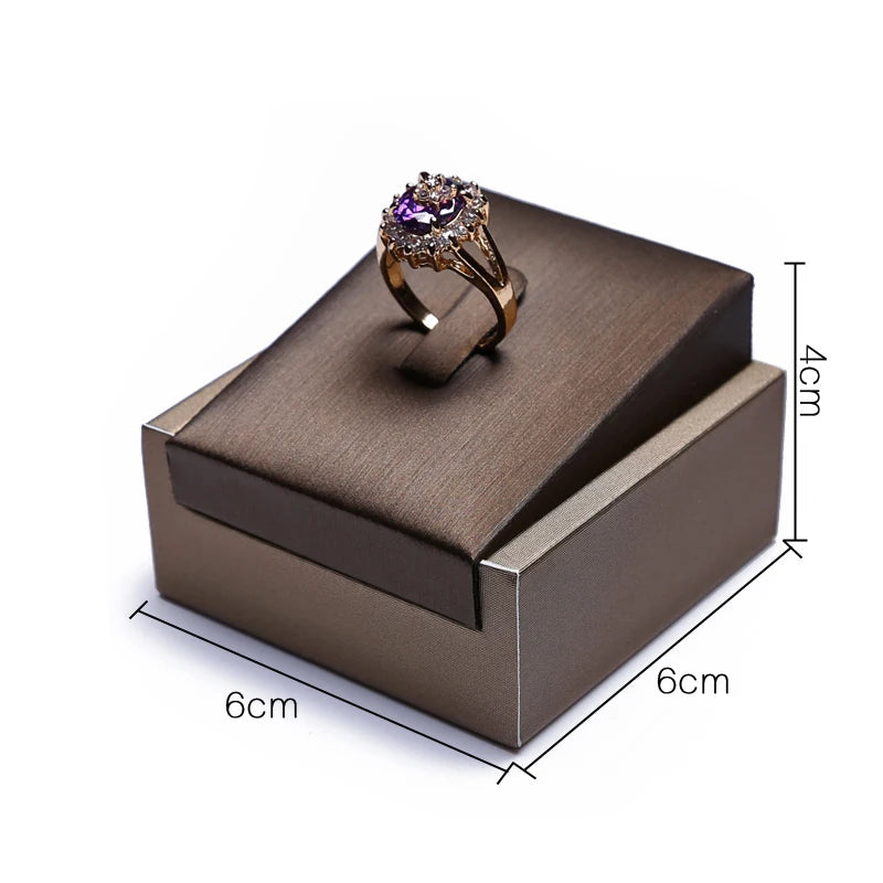 Présentoir Cuir PU Collier Bague Bracelet Pendentif Vitrine