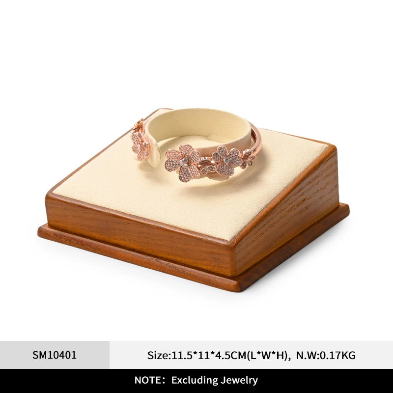 Présentoir Bijoux Bois Beige Collier Multifonctions