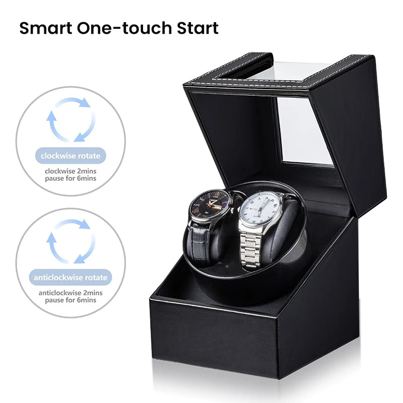 Remontoir Montre Cuir Double Silencieux