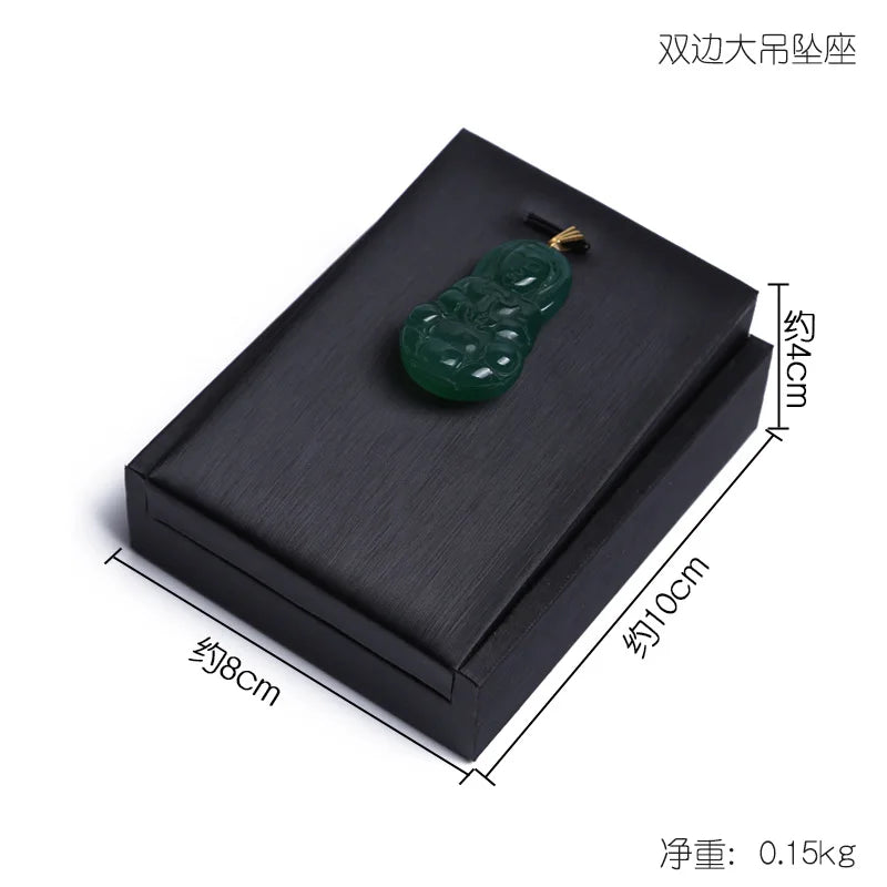 Buste Bijoux Cuir Noir Modulable Vitrine