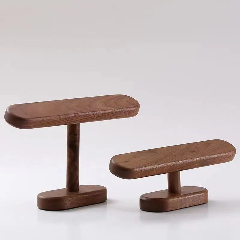 Présentoir Bijoux Bois Noyer Comptoir Montre