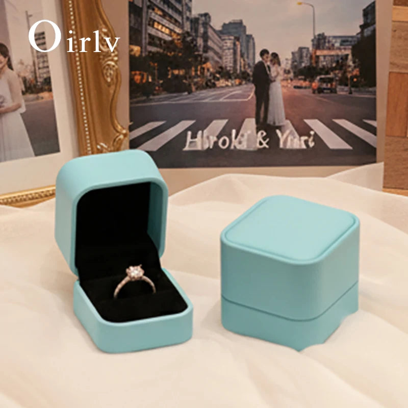 Boîte à Bijoux Cuir Bague Mariage