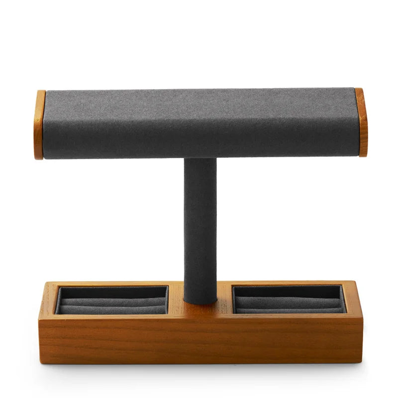 Présentoir Montre Bois Velours Incliné