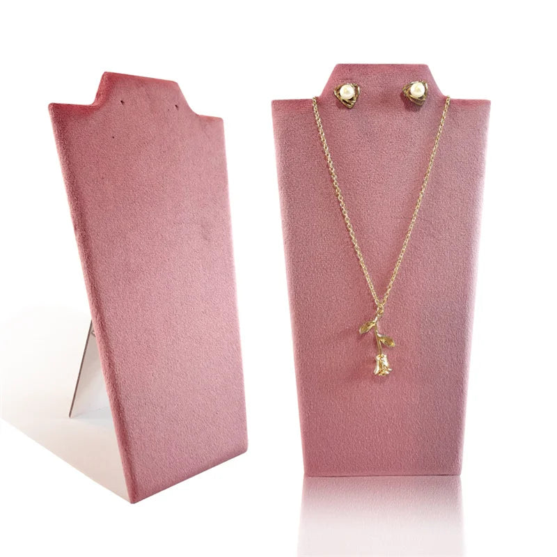 Présentoir Collier Velours Plat Multicolore