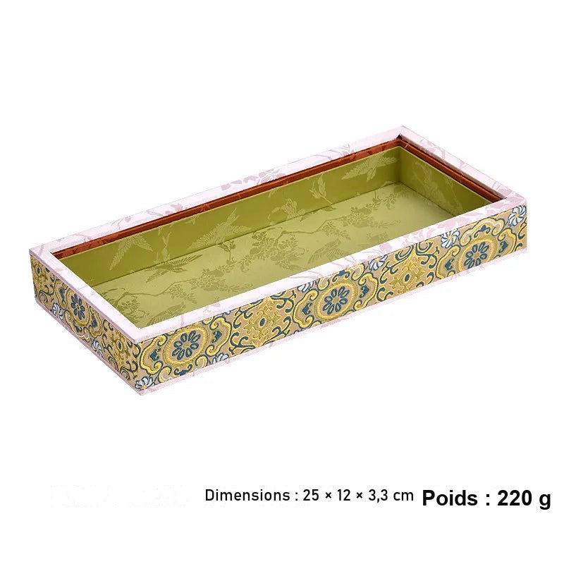 Boîte à bijoux tissu floral – vue 14