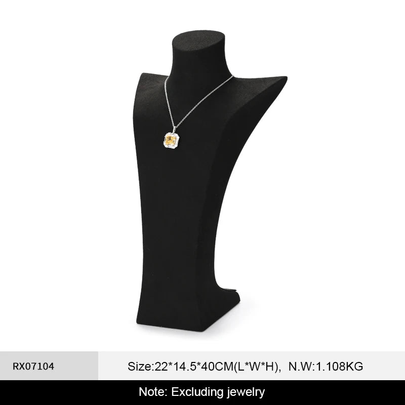 Buste Collier Velours Vitrine Bijouterie