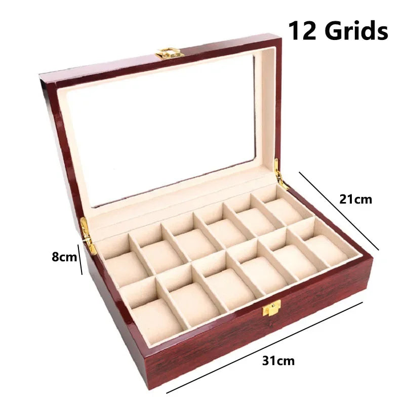Boîte Montre Bois Mallette Voyage Cadeau